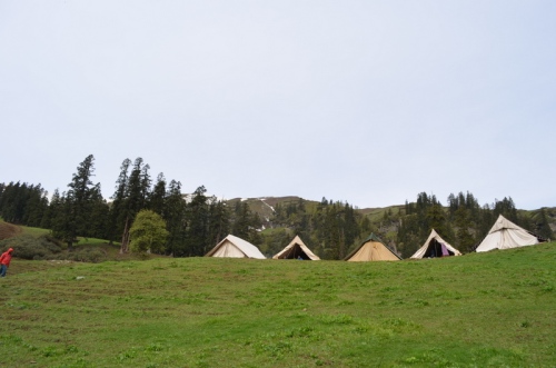 The scenic beauty around the camp